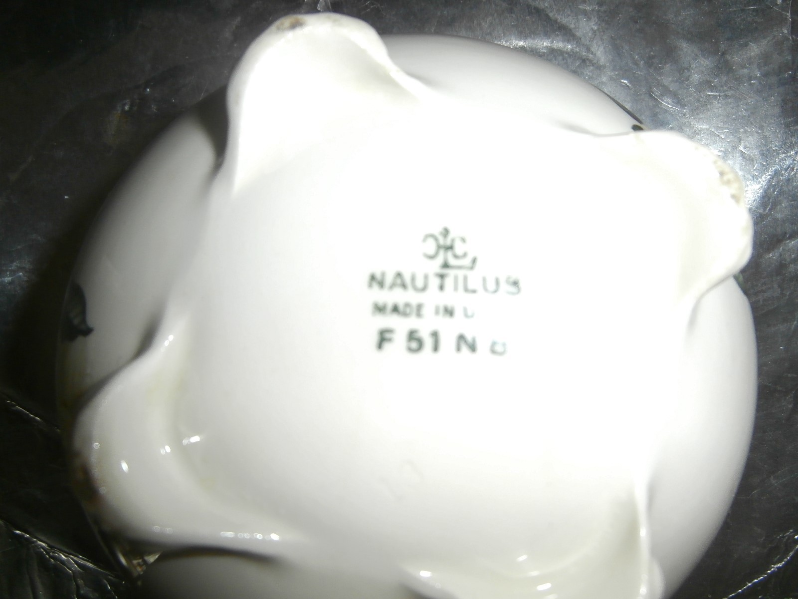 vintage nautilus creamer F51N8 homer laughlin