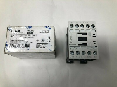 Eaton DILM12-01 Power Contactor 3-P NO x 3 Auxiliary Contacts NC 48VDC 12A 690V