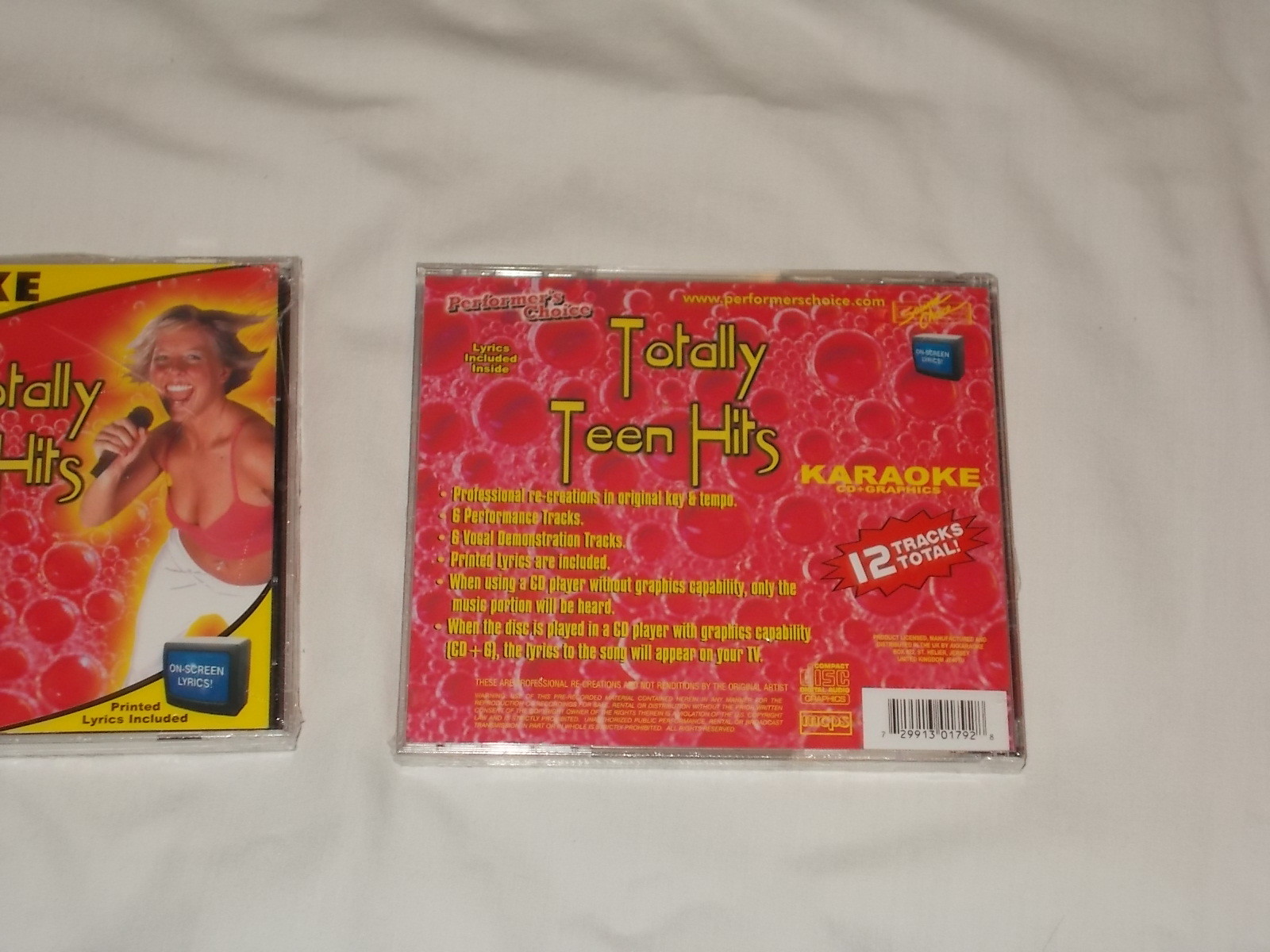 Performer's Choice Totally Teen Hits Lyrics Included #PC0002