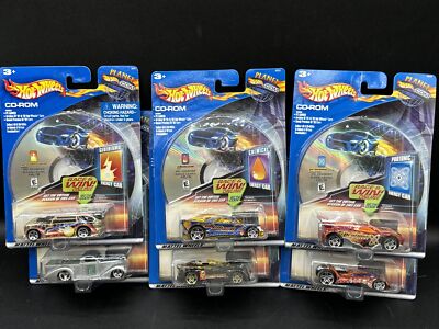 2001 Hot Wheels LOT X 6 CD ROM PLANET.COM DEORA SUZUKA VULTURE TRUCK MONOSPORT +