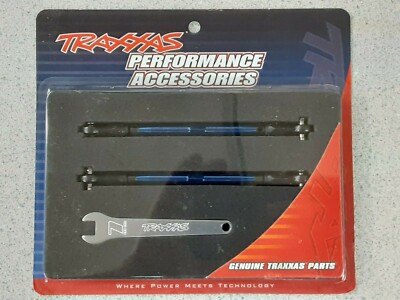 Traxxas 8997X Toe Links Front Tubes Blue-Anodized 6061-T6 Aluminum Maxx New!!