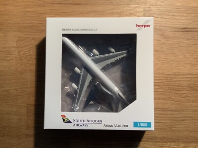 Herpa Wings 1:500 507394 Airbus A340-600 South African Airways