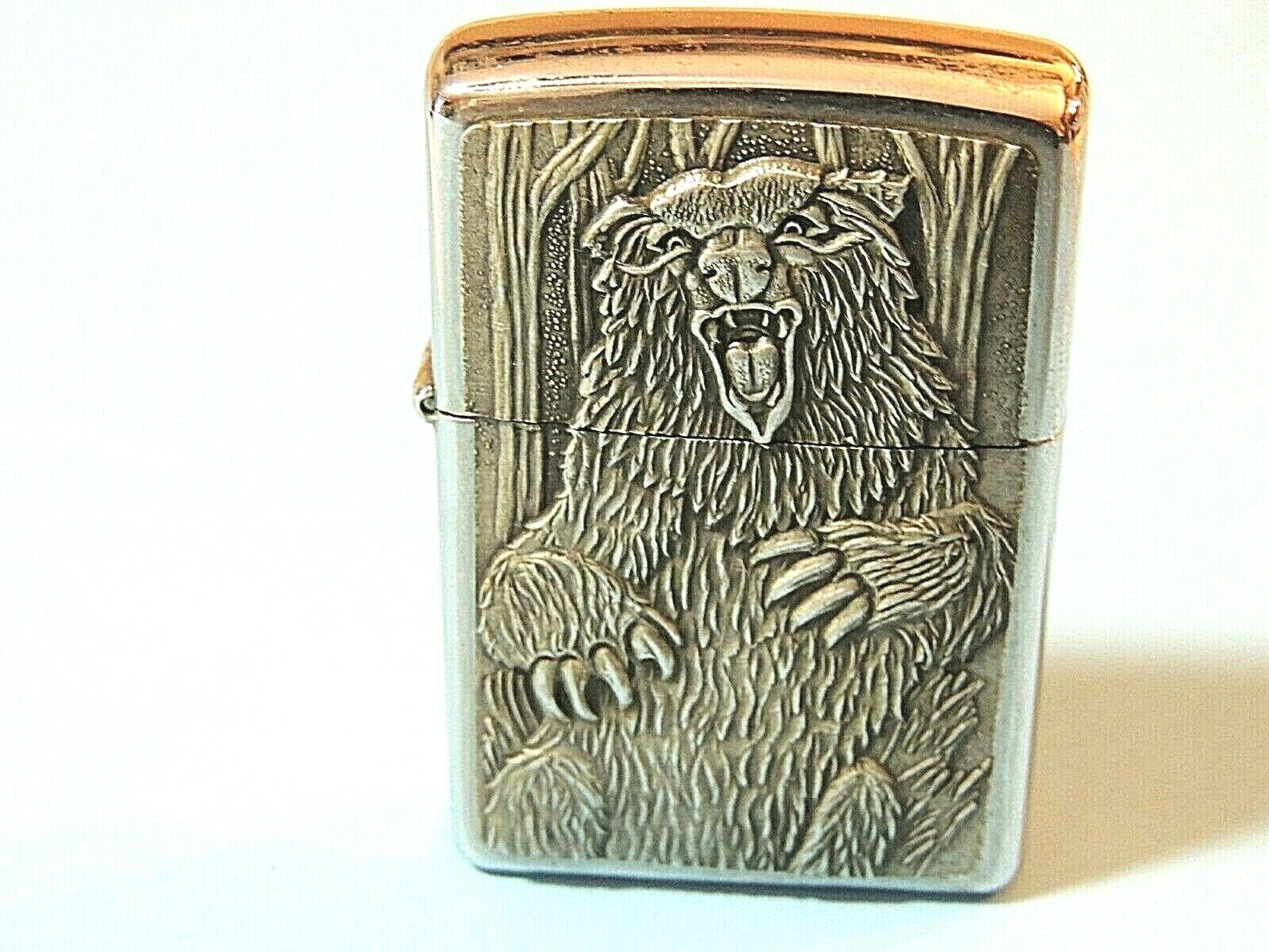 Vintage 1989 Zippo Lighter Barrett Smyth Emblem Grizzly Bear Vintage 1989 Zippo Lighter Barrett Smyth Emblem Grizzly Bear