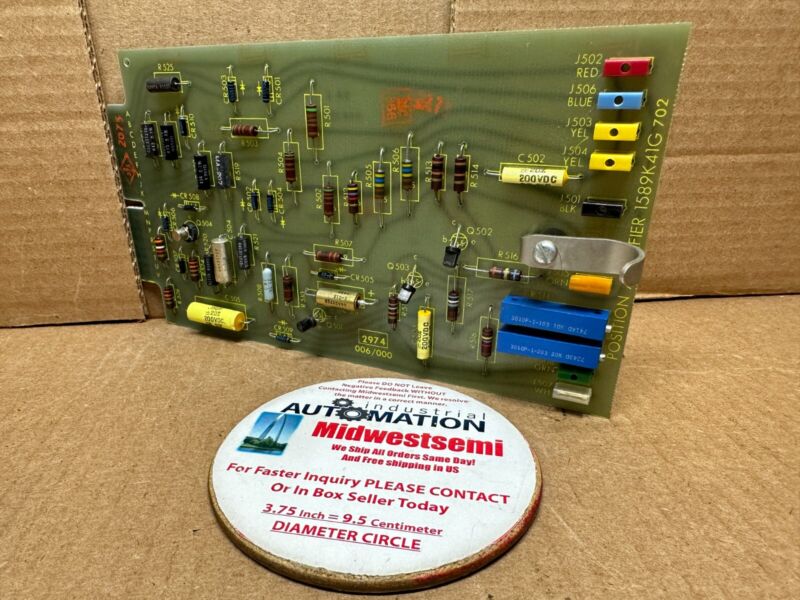Ge 1589k41g702 Position Amplifier Circuit Board Id: M23851 Ships Same Bus Day