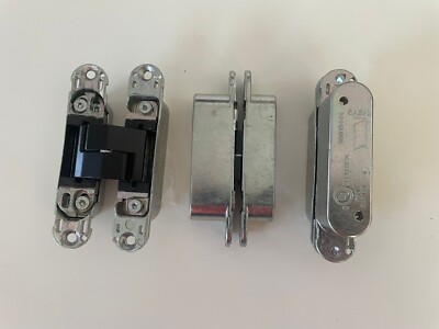 AGB Eclipse 3D Invisible Hinges for Interior Doors, Black Core, Caps not include