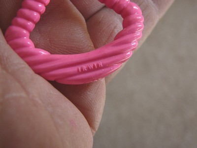 VINTAGE 1930s CELLULOID MICKEY MOUSE BABY RATTLE TOY - IRWIN USA - 6-5/8