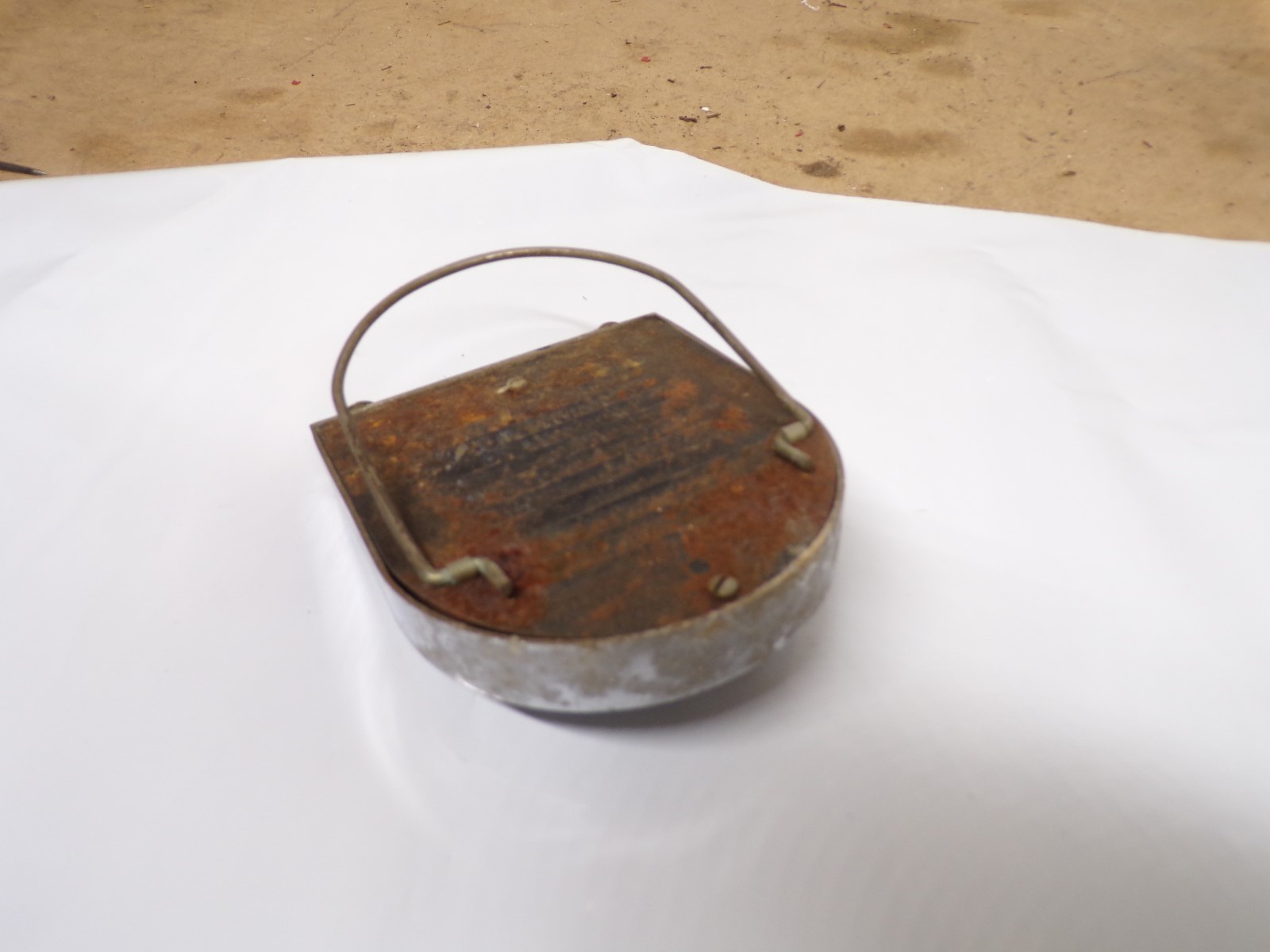 Old Metal Airguide Thermometer Engraved J R Ackerman