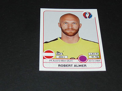 629 ROBERT ALMER AUSTRIA WIEN ÖSTERREICH AUTRICHE PANINI FOOTBALL UEFA EURO 2016