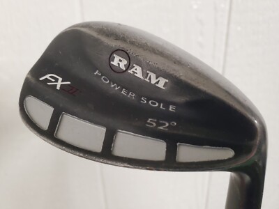 RAM FX II Power Sole 52* Gap Wedge GW Factory Steel Shaft RH
