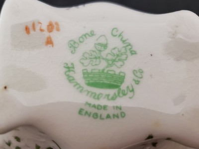 Hammersley Cream & Sugar Bowl, Violets,