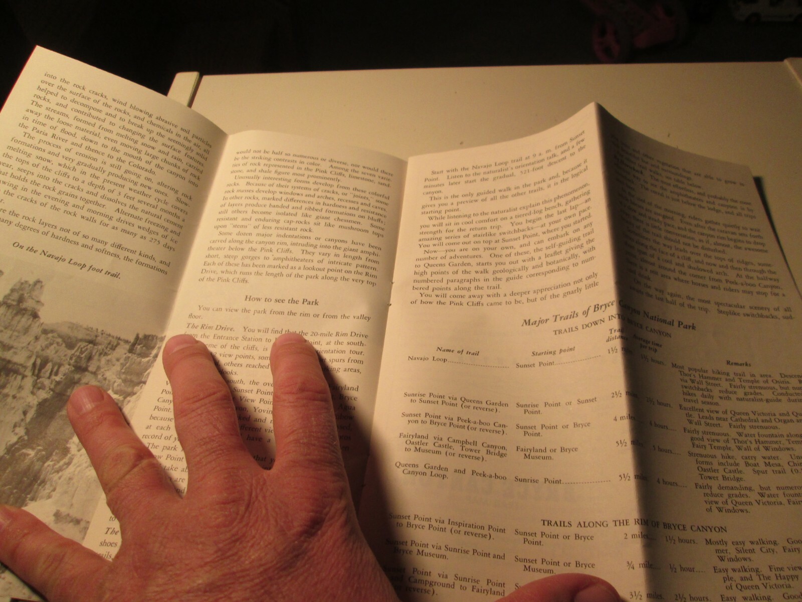 Vintage 1958 Bryce Canyon National Park Brochure Utah 30th Anniversary