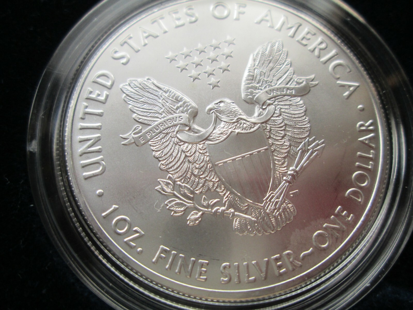 2016 American Silver Eagle Coin 1 Oz BU Silver Coin in Box/Capsule