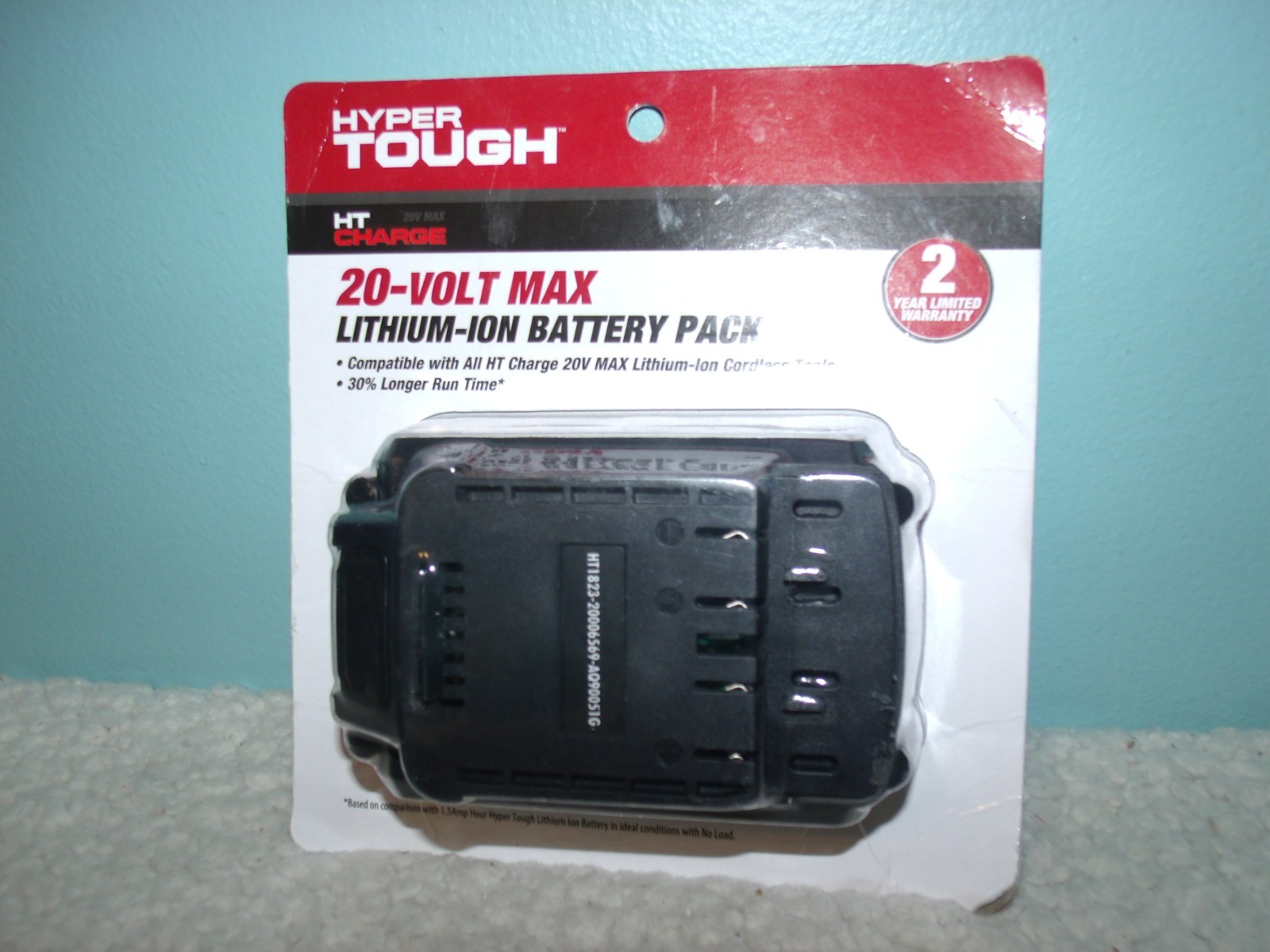 Hyper Tough Charge 20-V Max Lithium-ION Battery Pack AQ90051G NEW!! Sealed!