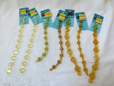 7 Color Gallery Bead Treasures Womens Jewelry Bracelet  Yellow Mahogany NIP