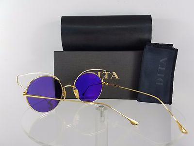 Pre-owned Dita Brand Authentic  Sunglasses Believer 23008-a-gld-52mm Gold Frame In Violet Pink Reflection Mirrored