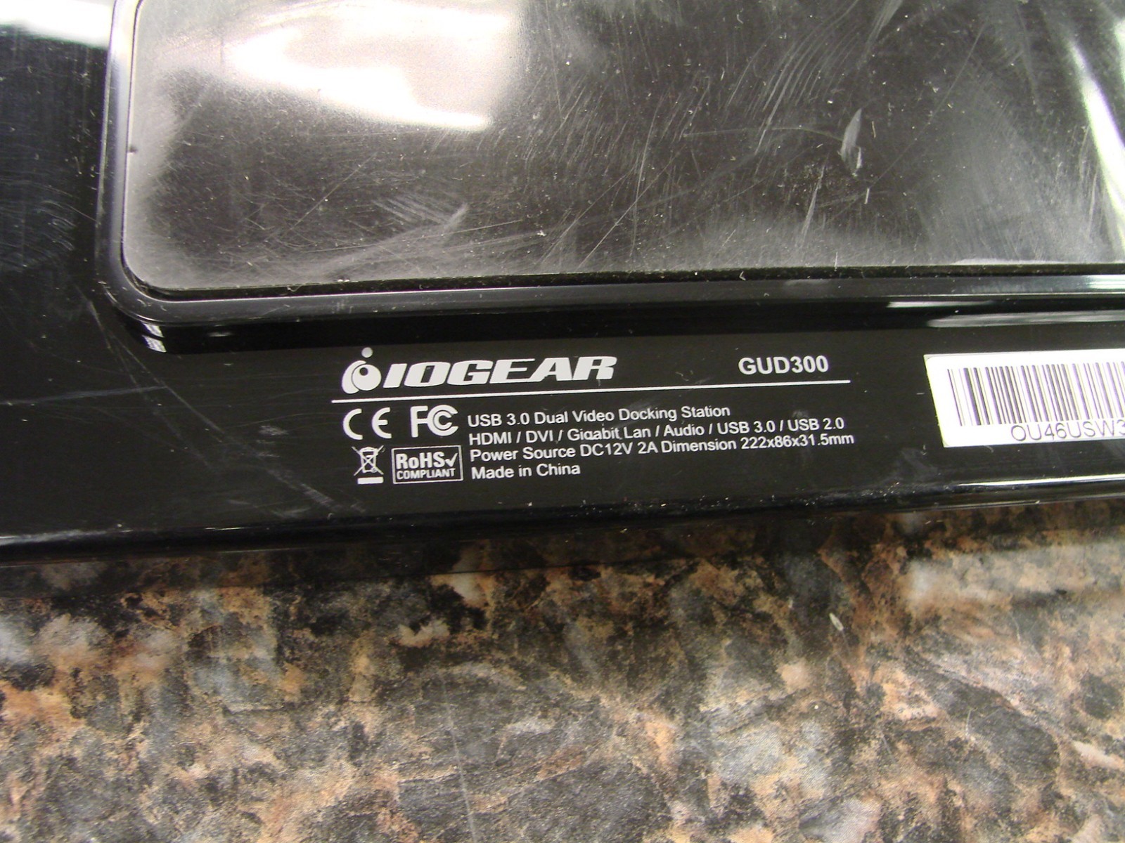 IOGear GUD300 USB 3.0 Universal Docking Station with HDMI DVI LAN