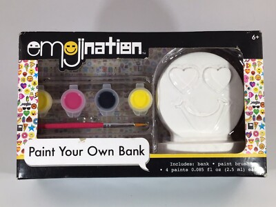Emojination Paint Your Own Bank. Brand New Condition.