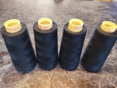 MAXI-LOCK Serger Thread Four Cones Navy Blue 2025 3000 Yards Each