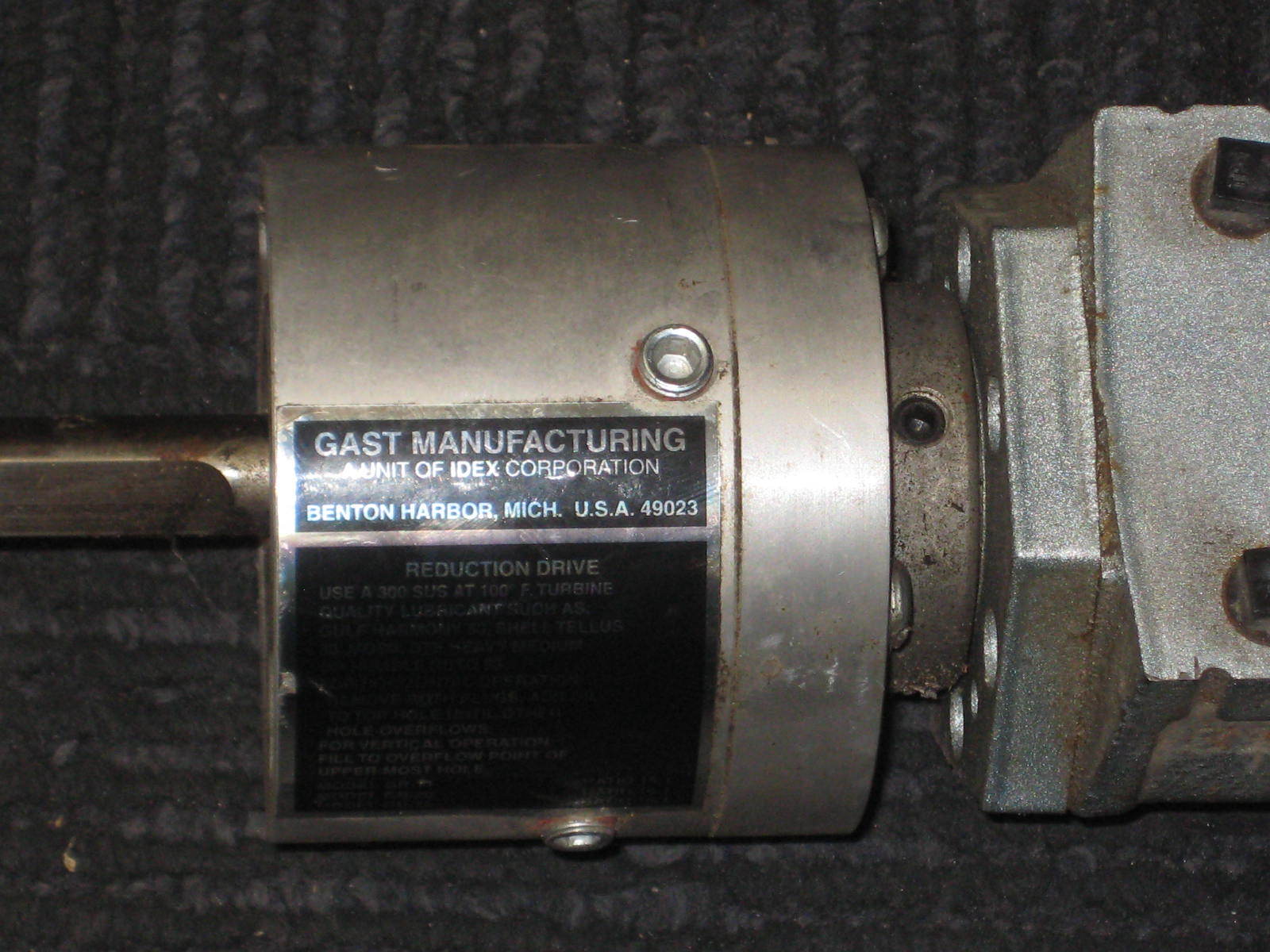 1UP NRV 16 GR11 Gast 4Z412 Gear motor