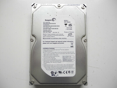 Seagate SV35.2 250gb ST3250820AV 100436211 3.ACH Hard Disk Drive 3,5 Ide HDD Ok