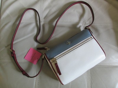 kate spade new york Polly Small Crossbody Bag (Optic White Multi)