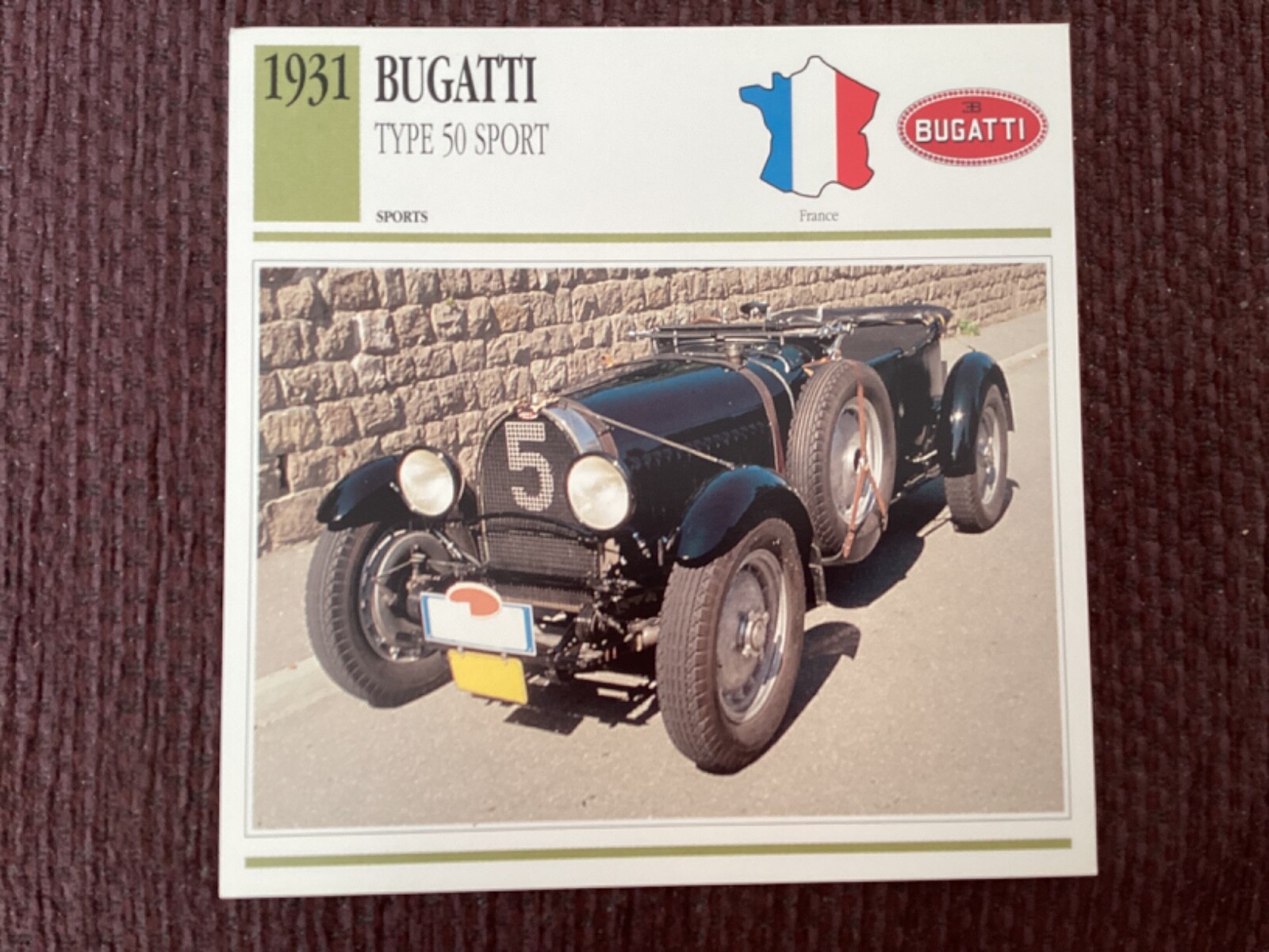 Heco purchase Bugatti Type 50 Superprofil e