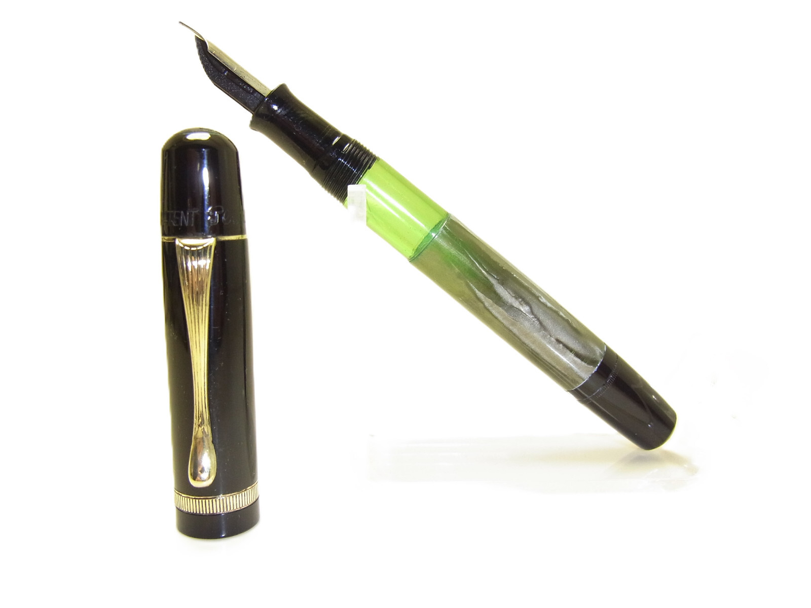 Excellent 1945-49 PELIKAN 100N MARBLED Fountain Pen Flexy F