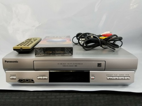 Vcr Vhs Panasonic PV-V4524S with remote and extras. Tested/clean