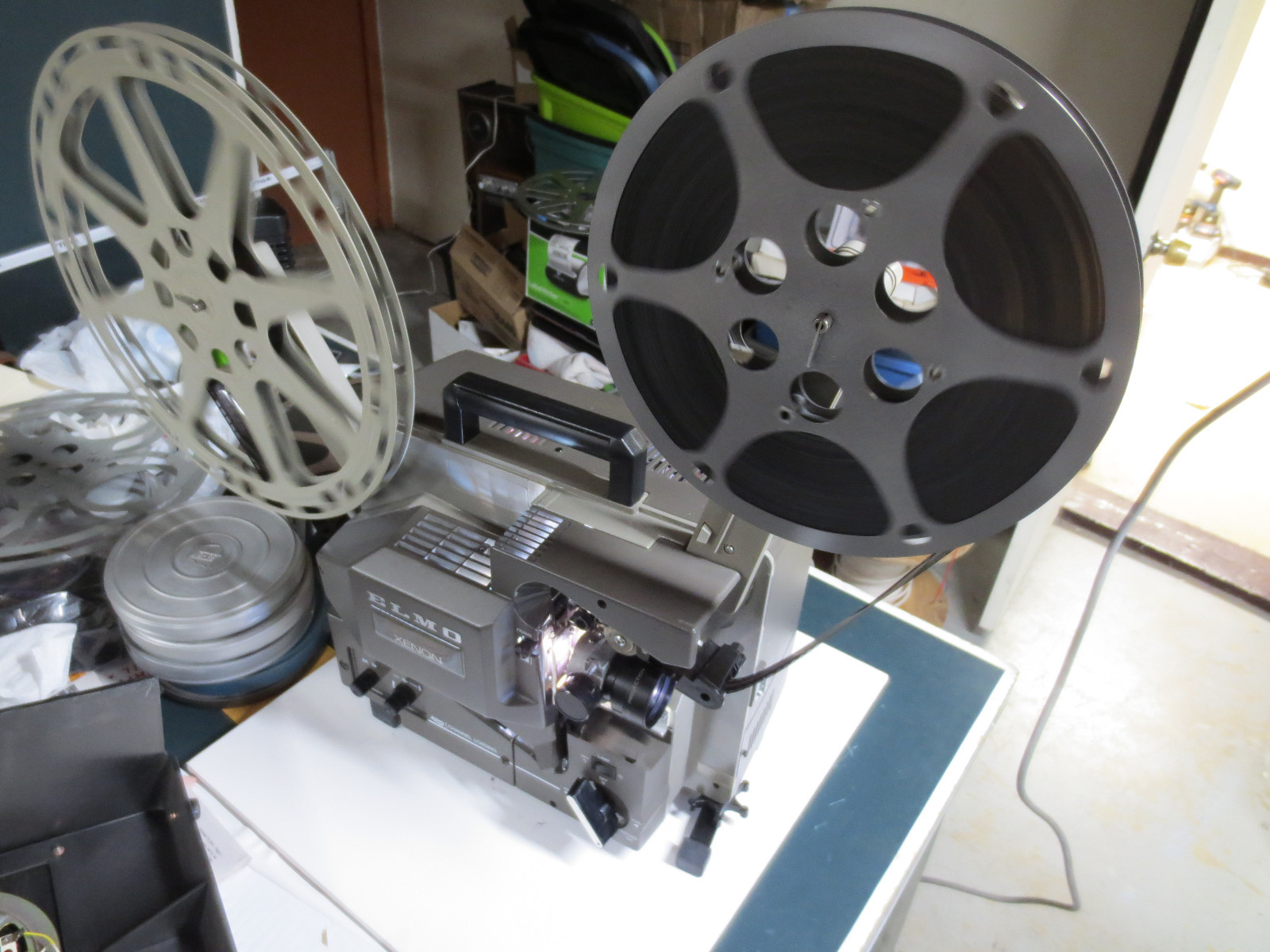 Elmo CX550 Xenon 16mm Projector CX-550 WORKS GOOD SHAPE RARE HARD TO FIND