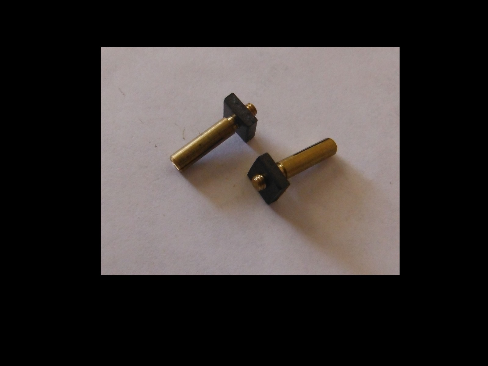 2 Clock Repair Slotted Suspension Studs with Nuts