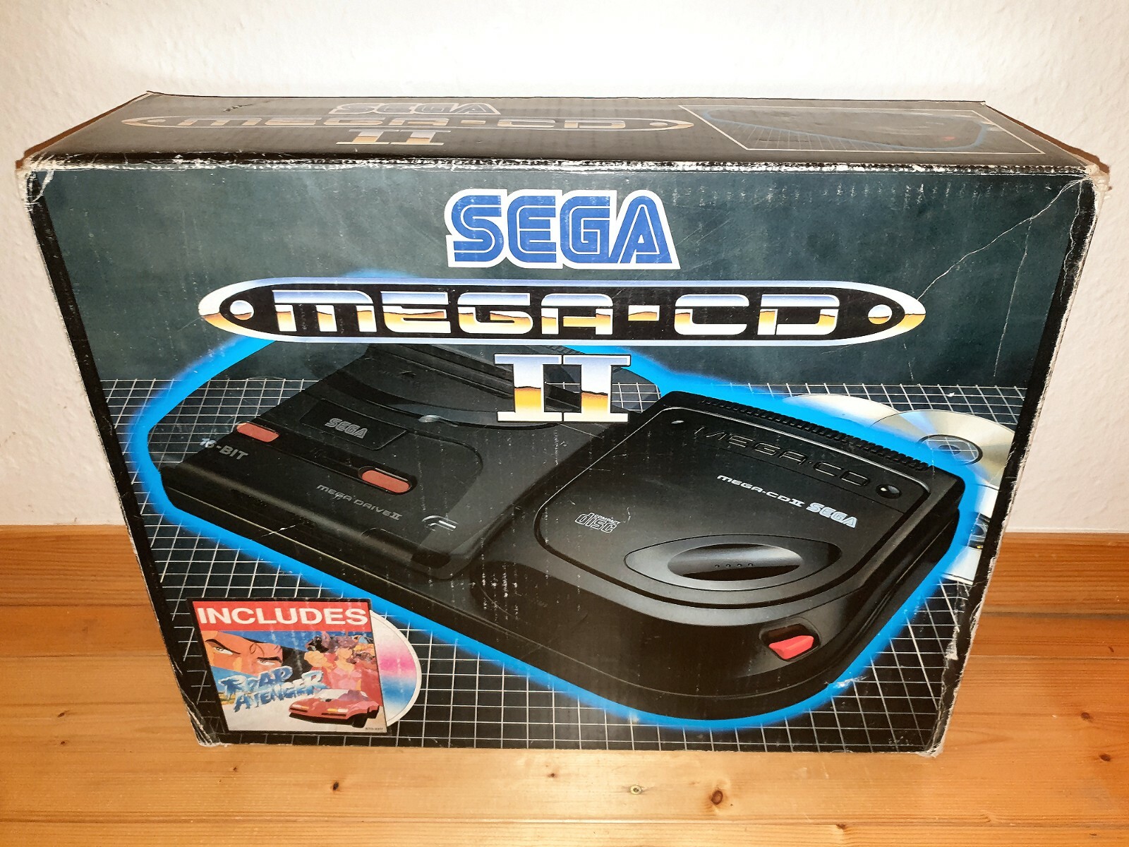 Sega Mega Drive 2 + Mega-CD 2 Console - Complete in Original Sega Mega Drive 2 + Mega-CD 2 Console - Complete in Original