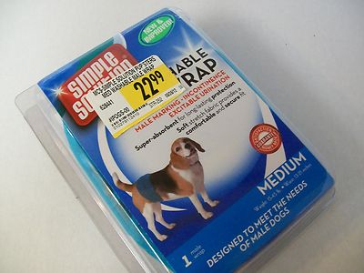 MALE DOG WRAP Simple Solution M L belly band Washable housetraining diaper pet