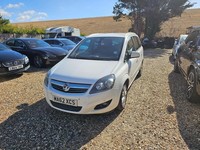 2012 Vauxhall Zafira 1.8i Design Nav 5dr MPV PETROL Manual