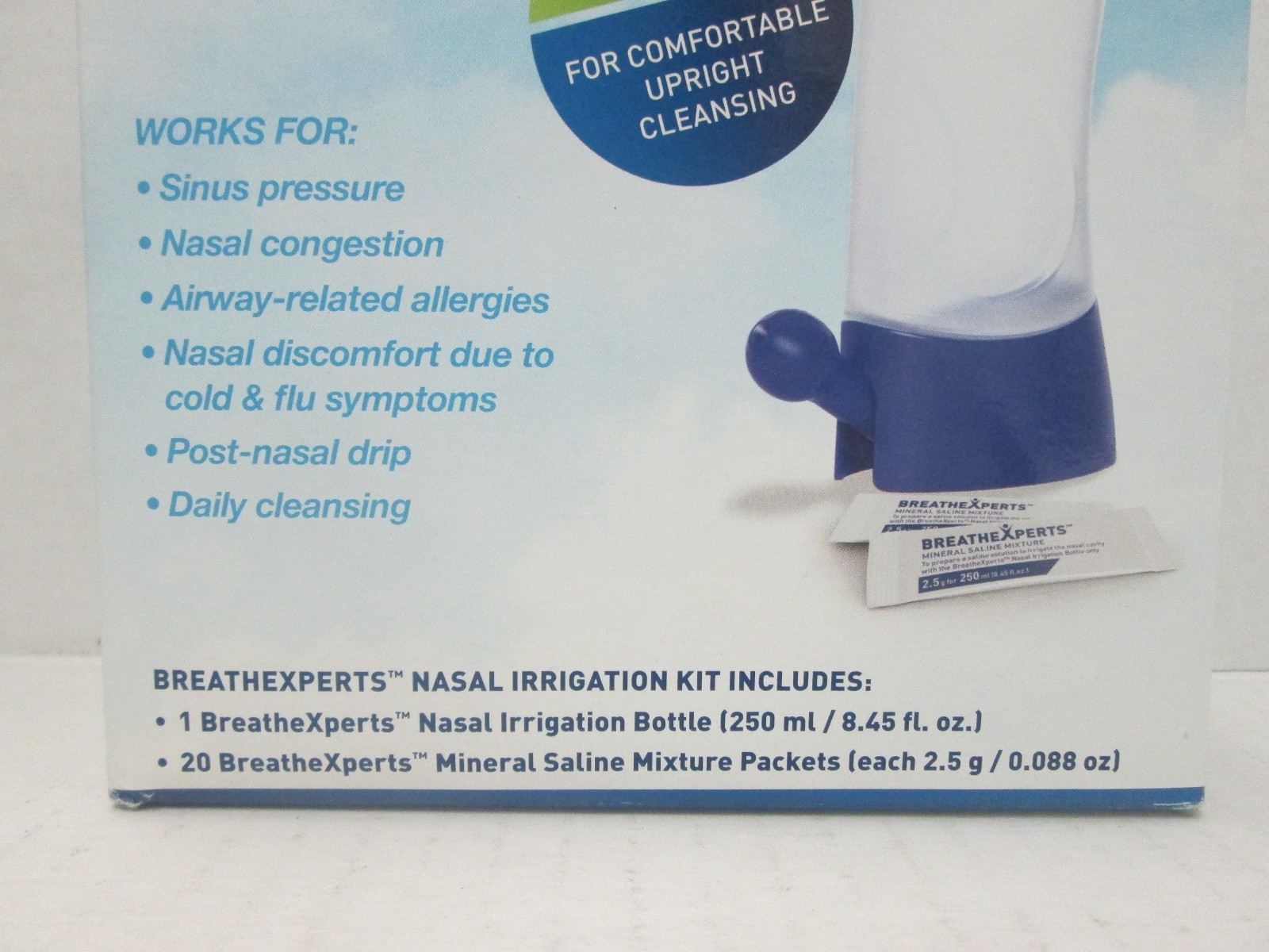 3 BREATHE XPERTS RINSE & RELIEVE IRRIGATION KIT 20 PACKETS EACH EXP 3/20 LL 8516