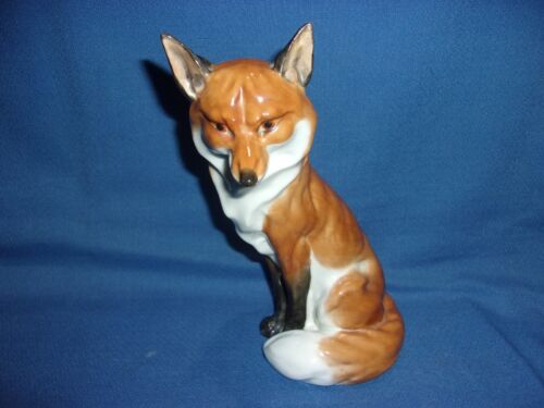Royal Worcester England Red Fox Figurine by Doris Lindner