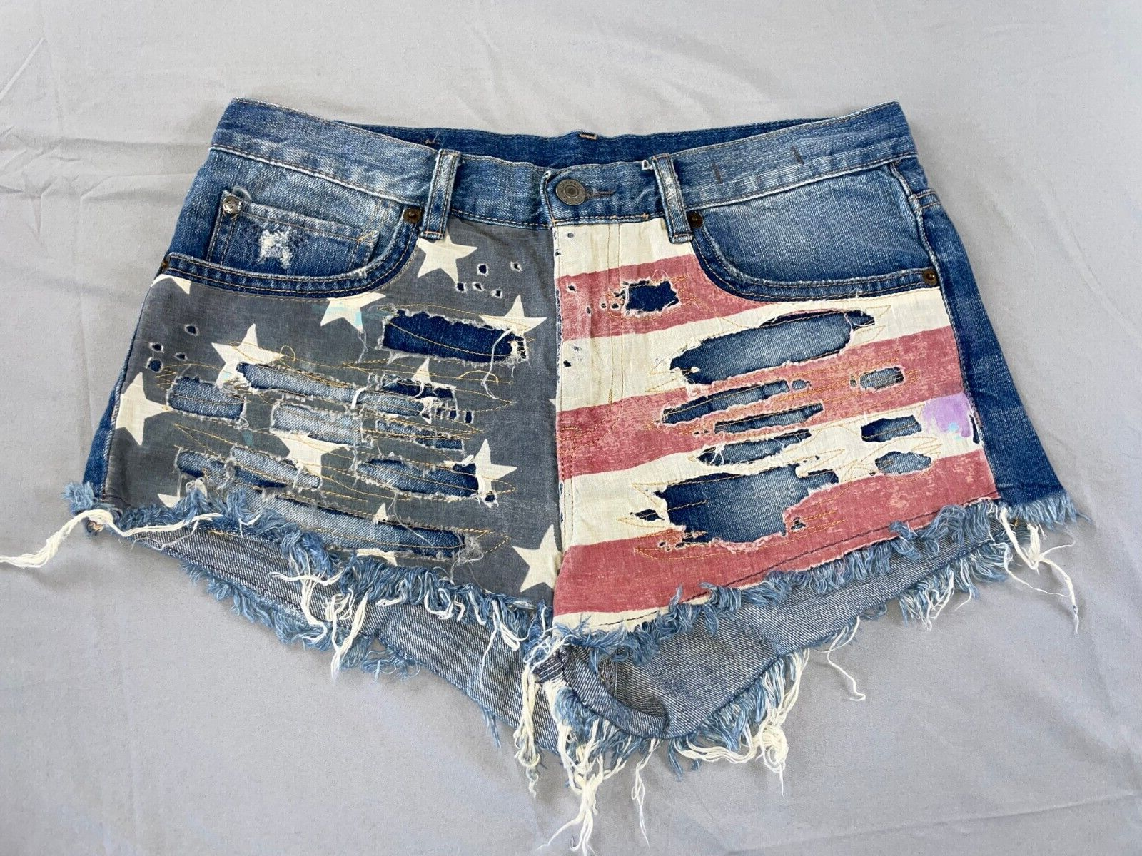 【専用】2010s DENIM & SUPPLY RALPH LAUREN Denim & Supply Ralph Lauren Vintage Cut Off USA Flag Denim