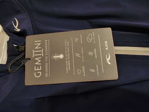 Pre-owned Kjus Gemini Full Zip Golf Jacket $549 Reversible Blue Silver Men's Xl Size 54