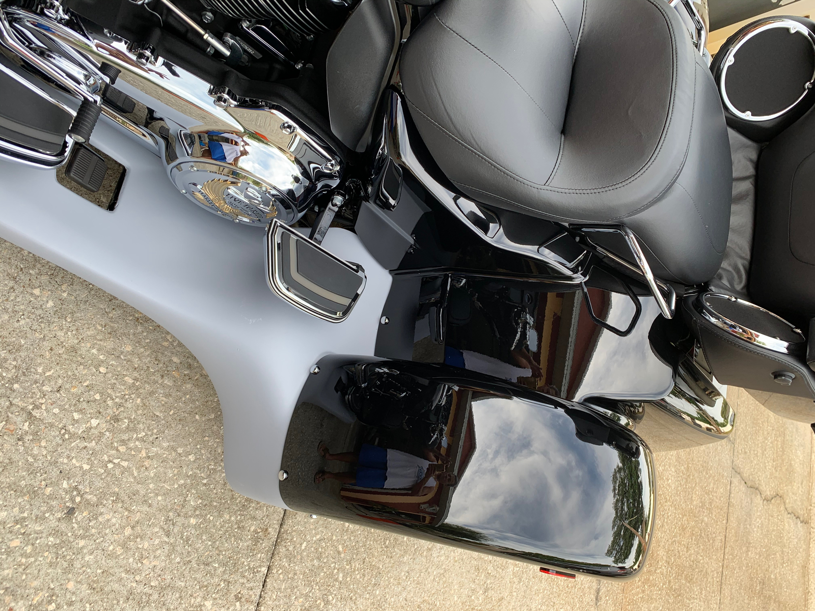 Motor Trike Black Fiberglass Trax Running Board Kit 20142022 Harley