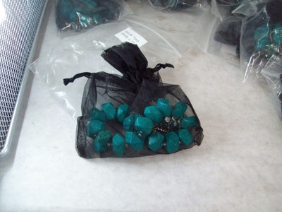 Turquoise Bracelet with  Kokopelli & Feather Charm Southwestern