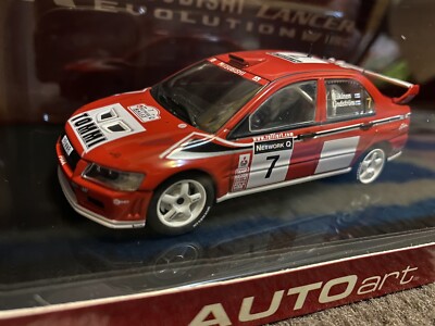 1/43 AUTOart  01 Mitsubishi Lancer EVO VII WRC #7 Makinen/Lindstrom GB Rally