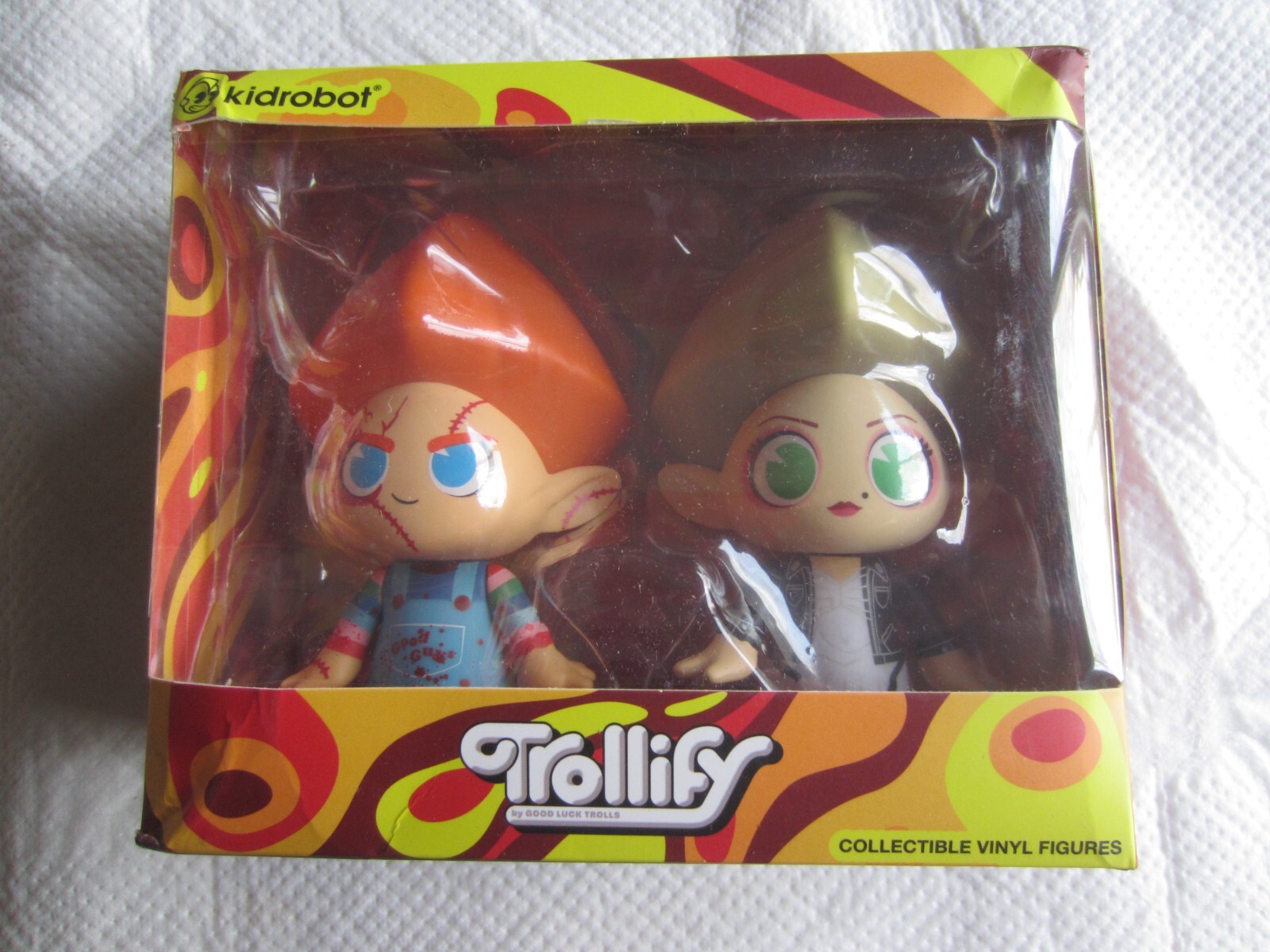 2023 Kidrobot Tollify: Chucky and Bride of Chucky Troll 2023 Kidrobot Tollify: Chucky and Bride of Chucky Troll