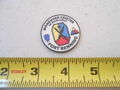RARE FORT BENNING MANEUVER CENTER US ARMY POKER CHIP MILITARY CHALLENGE COIN