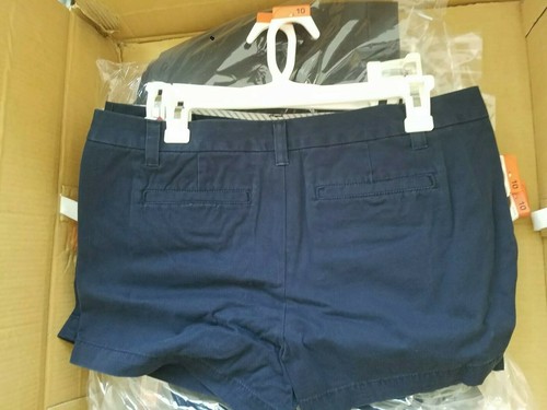 Pre-owned Merona Wholesale 100 Piece Women Summer Shorts In Cotton Dark Blue With 3" Inseam