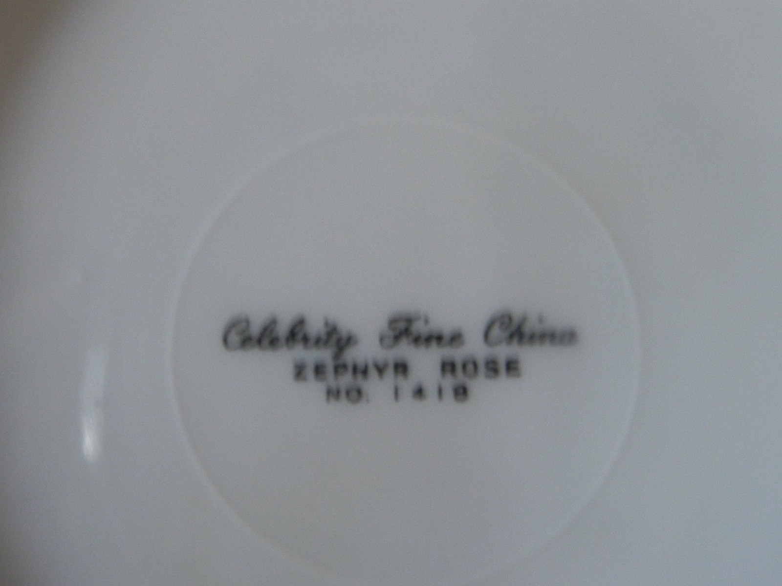 Celebrity Fine  China Zephyr Rose Cereal/Dessert Bowl Japan Vintage Silver Trim