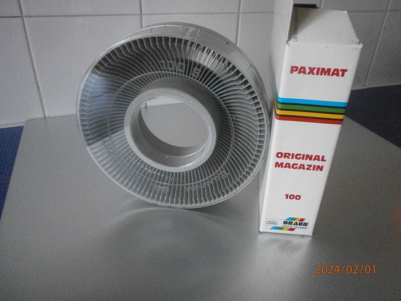 Magasin Diapositives Caroussel Paximat Braun 100 Vues