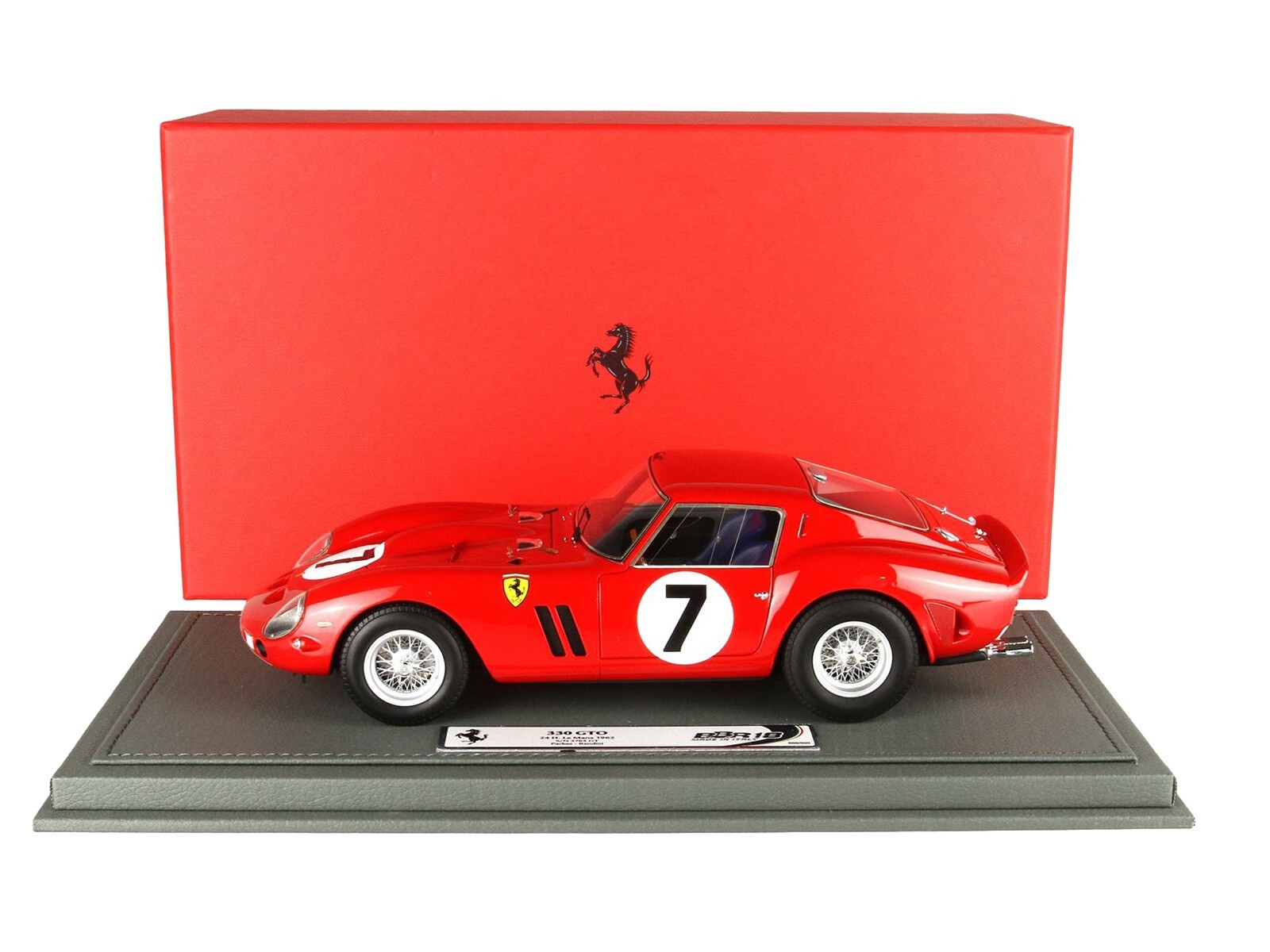FERRARI 330 GTO #7 24H LE MANS 1960 & DISPLAY CASE 1/18