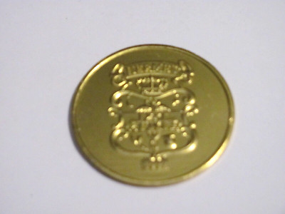 2024 KREWE OF HERMES METALLIC GOLD ''THE STORYVILLE CHRONICLE MMXXIV'' DOUBLOON