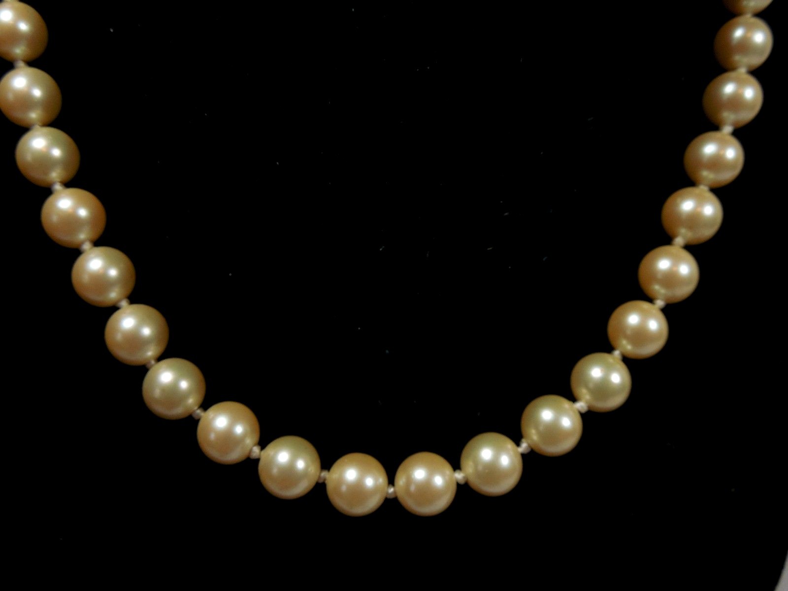 Marvella Faux Pearl Womens Choker Necklace 16