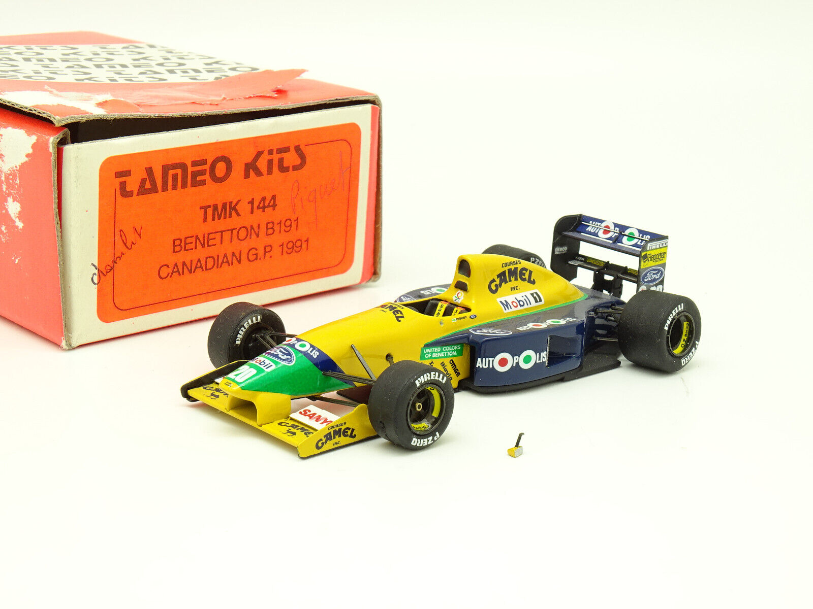 Tameo Set Aufgebaut 1/43 - F1 Benetton Ford B191 Canadian Gp Tameo Set Aufgebaut 1/43 - F1 Benetton Ford B191 Canadian Gp