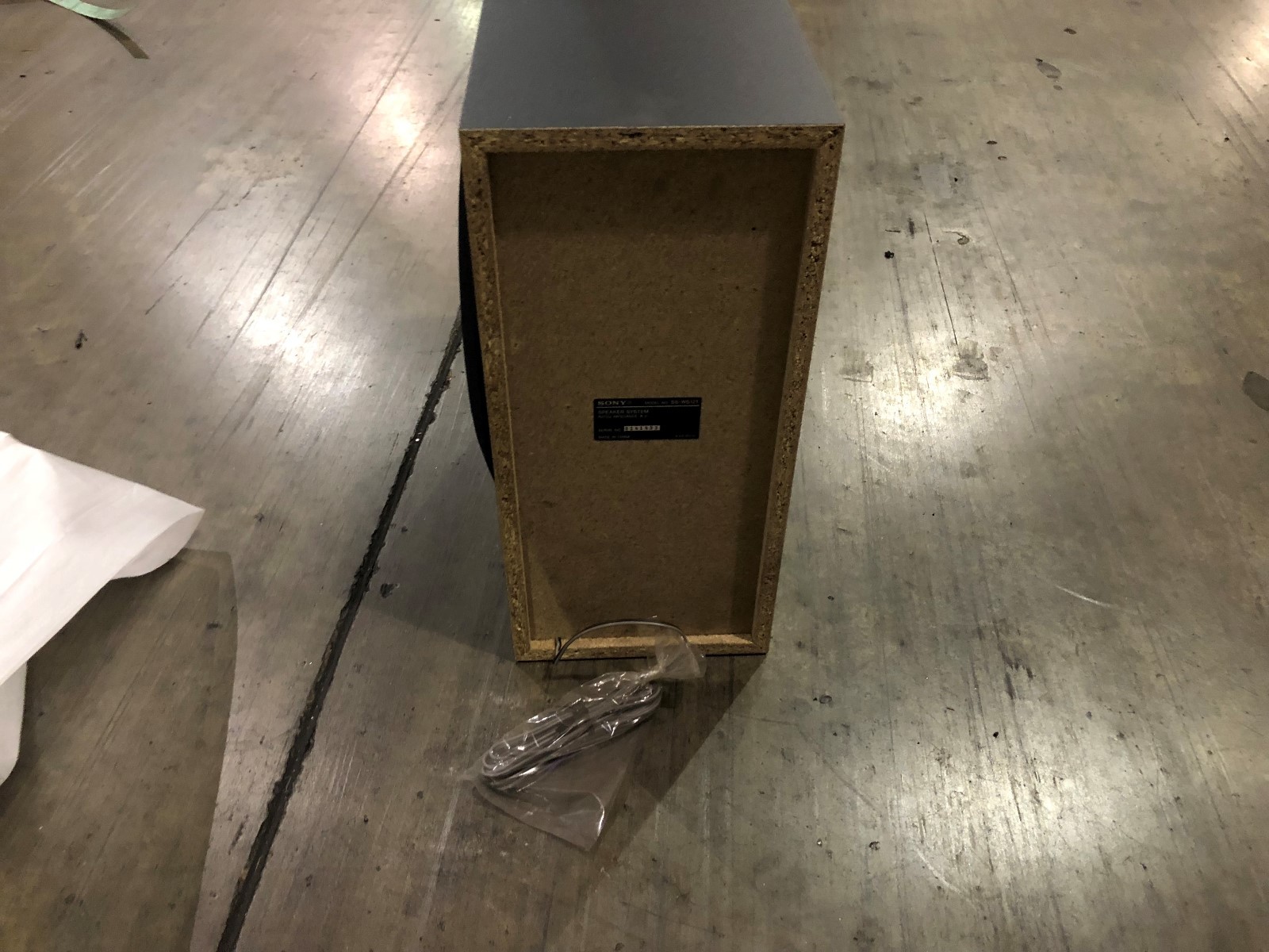 Sony Model SS-WS121 Subwoofer Speaker System Black